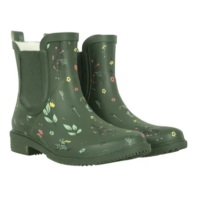 Obrázek produktu pro Mountain Warehouse - Dámské gumové holínky, květinové, gumové MW2880 (37 EU) (tmavě khaki)