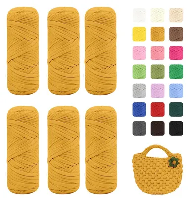 Obrázok produktu pre Balenie 6 bavlnených tričiek, hmotnosť 1200 g (200 g/75 m), značka Tenggelb