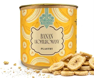 Produktbild von Gefriergetrocknete Bananenscheiben 50g - Schronisko Bukowina