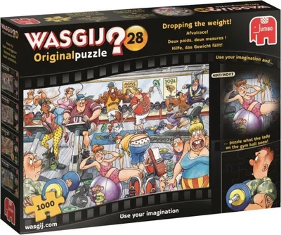 Zdjęcie produktu dla Wasgij Original 28 Dropping the Weight 1000 pcs, 1000 szt., Komiksy, 12 lat(a)