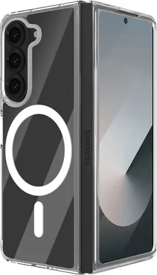 Produktbild von Avizar, MagSafe Hülle Samsung Z Fold6 Harte Rückseite Weicher Rand, Transparent