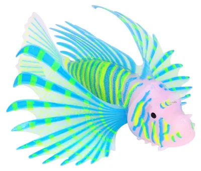 Produktbild von Fluoreszenz-Fisch-Aquarium-Ornamente, 3D-künstliche Silikon-Tankdekorationen, Blau