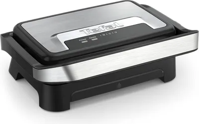 Obrázek produktu pro Tefal Inicio Compact GC270D10, Černá, Nerezová ocel, Obdélníkový, Rošt, 230 x 145 mm, 1 zóna/zón, Víko na pantech