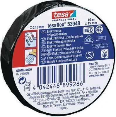 Produktbild von Isolierband 15mmx10m SCHWARZ TESA