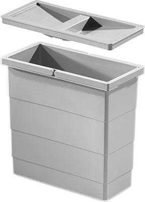 Hailo Seau Intérieur 1102449 Gris Clair 12 Litres 320 X 156