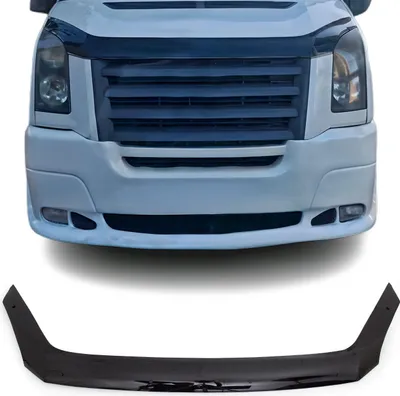 Image de Deflecteurs d'air capot de voiture pour VW Crafter 2006-2012 Acrylique Noir