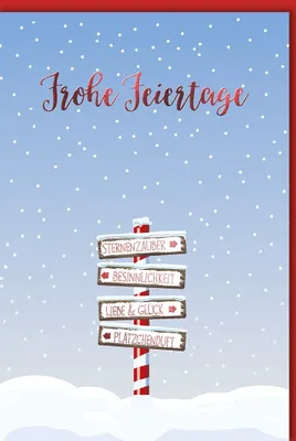 Produktbild von Weihnachten - Glückwunschkarte im Format 11,5 x 17 cm mit Umschlag