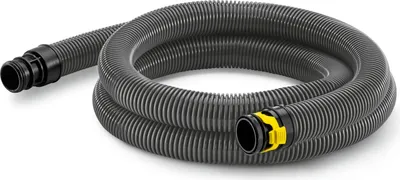Produktbild von Kärcher Saugschlauch, T, DN35, Länge 2,5 m, Clip 2.0, Klickverschluss, Schlauch, Grau, Kärcher, T 10/1 Adv HEPA, 2500 mm, 600 g