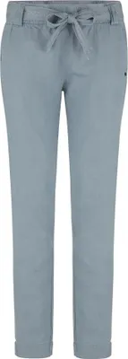 Produktbild von Blaue Damenhose Nely aus 100% Baumwolle mit klassischem Schnitt, Gürtel und Gummibund