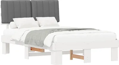 Obrázok produktu pre Rám postele s čalúneným čelom Svetlosivá 120 x 190 cm