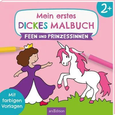 Immagine prodotto di Il mio primo libro da colorare con grandi disegni: fate e principesse