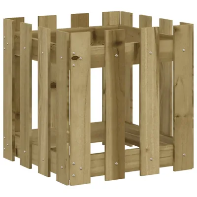 Produktbild von vidaXL Pflanzkübel Latten-Design 40x40x40 cm Kiefernholz Imprägniert