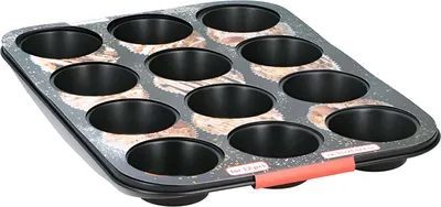 Zdjęcie produktu dla NIEPRZYWIERAJĄCA FORMA DO PIECZENIA MUFFINEK 12 STAL, do Babeczek, Alpina