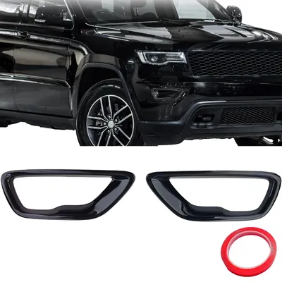 Produktbild von Nebelscheinwerfer Umrandungen schwarz für Jeep Grand Cherokee WK2 2018-2020