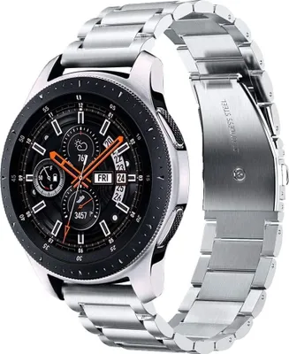Produktbild von Strap-it Titanarmband - Kompatibel mit Samsung Galaxy Watch Armband 46mm Ersatzarmband - Titanium - Hochwertiges Material - für Smartwatch 22mm Armband Silber