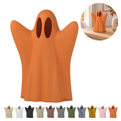 Zdjęcie produktu dla Duszek dekoracyjny na Halloween — 11,6 cm – Pomarańczowy