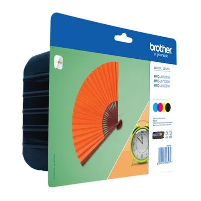 Produktbild von Original Brother LC-129 XL VAL BPRF Tintenpatrone multicolor Multipack (4 St.), Inhalt: 1x2400pg + 3x1200pg