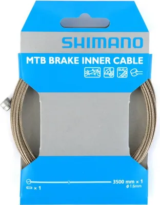 Image de SHIMANO MTB/Tandem, câble de frein en acier inoxydable, argenté, Y80Z35013