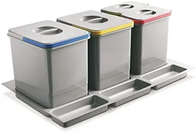 Produktbild von Abfallsammler MULTINO 800 2x15L + 2x7L + 3 Aufbewahrungsfächer, Anthrazit
