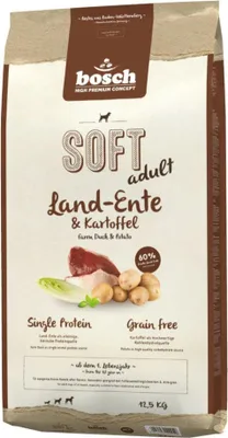 Obrázek produktu pro BOSCH Soft Adult Duck and Potatoes - suchá krmiva pro psy - 12,5 kg
