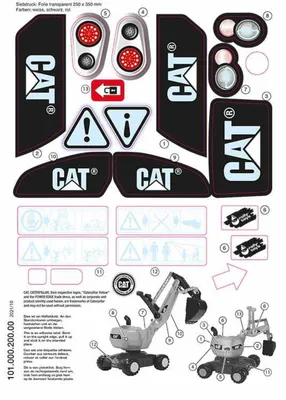 Produktbild von Rolly Toys Stickers Aufkleber für rollyDigger CAT