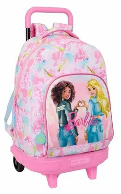 Immagine prodotto di Safta Zaino compatto Barbie Painterly con rotelle Rosa Rosa Taglia unica