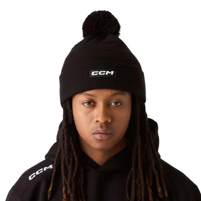 Produktbild von Mütze CCM TEAM POM KNIT schwarz