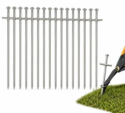 Obrázek produktu pro 16 křížových kotvících kolíků - 23 cm, pozinkovaná ocel