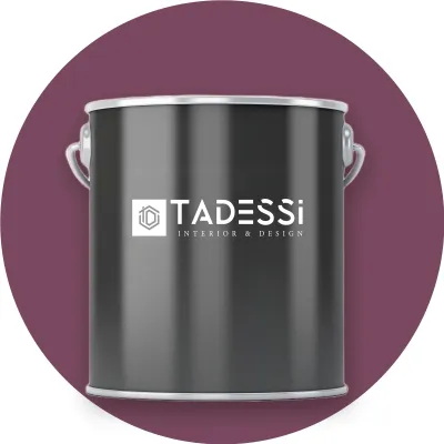 Produktbild von TADESSI Wandfarbe Violett - Aubergine - abwaschbare Innenfarbe matt - Dispersionsfarbe - Geruchsarm und Lösemittelfrei - 2,5 Liter Gebinde