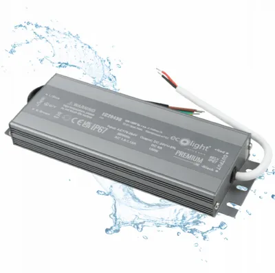 Obrázek produktu pro Voděodolný, hermeticky uzavřený napájecí zdroj 120W, 24V, 5A pro LED pásky PREMIUM Ecolight