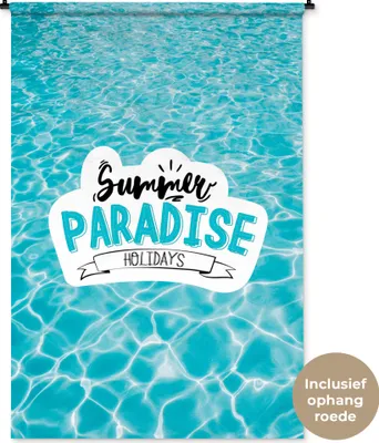 Produktbild von MuchoWow® Wandteppich Wandbehang Sommer - Zitat - Meer 120x180 cm Tapisserie Dekoration Wandtuch - Schlafzimmer - Dekorationen für das Haus