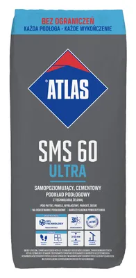 Produktbild von Atlas SMS 60 ULTRA – selbstnivellierender Zementestrich mit Gel-Technologie