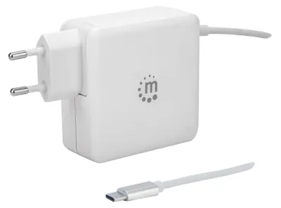Immagine prodotto di Manhattan 180245 Manhattan USB-Netzteil mit USB-C-Kabel PD+USB-A Ladeport wei
