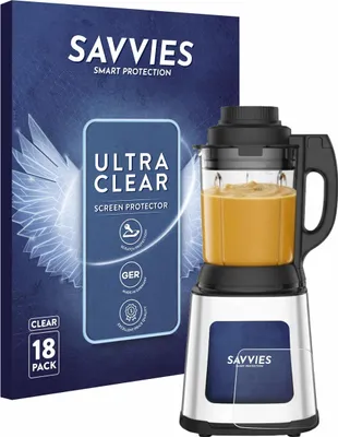 Produktbild von 18x Für Moulinex LM83SD10 Schutzfolie Savvies Displayschutz Display Schutz Folie Klar Transparent
