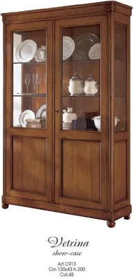 Productafbeelding van Vitrine Schrank Vitrinen Wohnzimmer Schränke Anrichte Italienische Möbel Holz