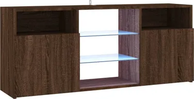 Obrázok produktu pre TV skrinka s LED svetlami hnedý dub 120x30x50 cm