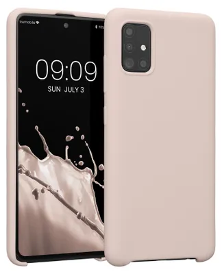 Produktbild von kwmobile Handyhülle für Samsung Galaxy A51 Hülle - Case Silikon - Kabelloses Laden - Schutzhülle Cover in Coconut Swirl