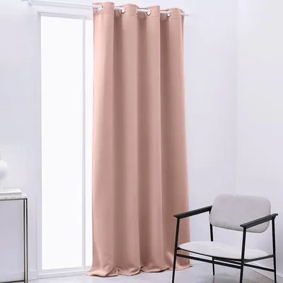 Immagine prodotto di Tenda oscurante con occhielli, 140 x 240 cm, monocolore, rosa sabbia