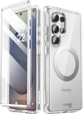 Immagine prodotto di I-Blason, protezione completa per Samsung S25 Ultra, antiurto, collezione Cosmo, trasparente