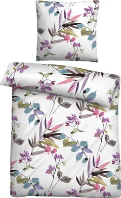 Produktbild von Biberna Bettwäsche bunt 1x 155x220 cm + 1x 80x80 cm