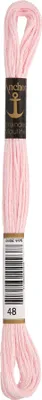 Produktbild von Anchor Sticktwist 4635000-00048 himbeerrosa Stickgarn, 100 % Baumwolle