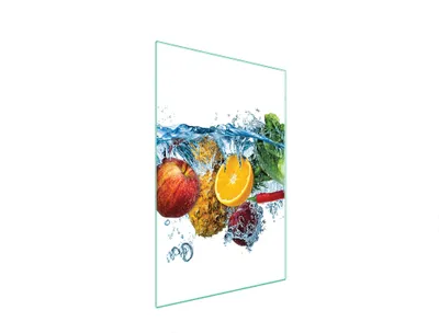 Produktbild von Schneidebrett aus Glas, 35x52 cm, Obst