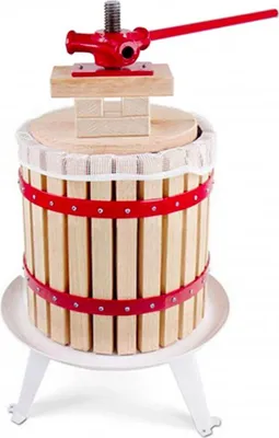 Produktbild von Obstpresse, Weinpresse, Apfelpresse - Korb aus Holz 12 l