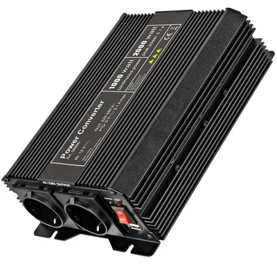 Produktbild von Spannungswandler max. 1000W wandelt die Spannung von 12 VDC in 230 VAC um 1000W