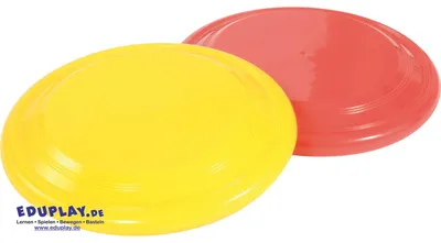 Obrázok produktu pre EDUPLAY 170383 stabilná sada hádzacích diskov, Ø 18 cm, výška 2,5 cm, farby: Žltá, červená, zelená, modrá, viacfarebná, 4 kusy (1 sada)