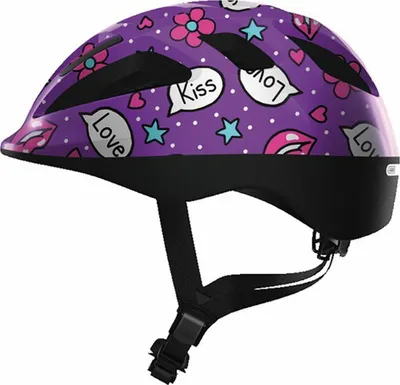 Obrázok produktu pre Detská prilba ABUS Smooty 2.0 - Robustná cyklistická prilba pre malé deti na sedadle spolujazdca - pre dievčatá a chlapcov - fialová so vzorom, veľkosť S (45-50 cm)