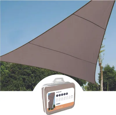 Produktbild von Perel Dreieckiges Sonnensegel 3.6 x 3.6 x 3.6 m aus wasserabweisendem Polyester für Garten und