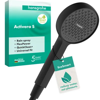 Zdjęcie produktu dla Hansgrohe Activera S okrągła słuchawka prysznicowa czarny matowy