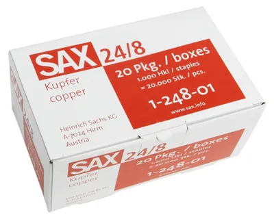Obrázek produktu pro SAX, Heftklammern, 24/8, 1000 Stück, 248