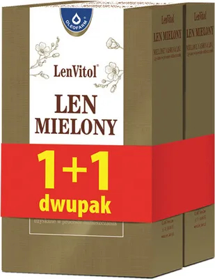 Produktbild von OLEOFARM Gemahlener Flachs 200g + 200g